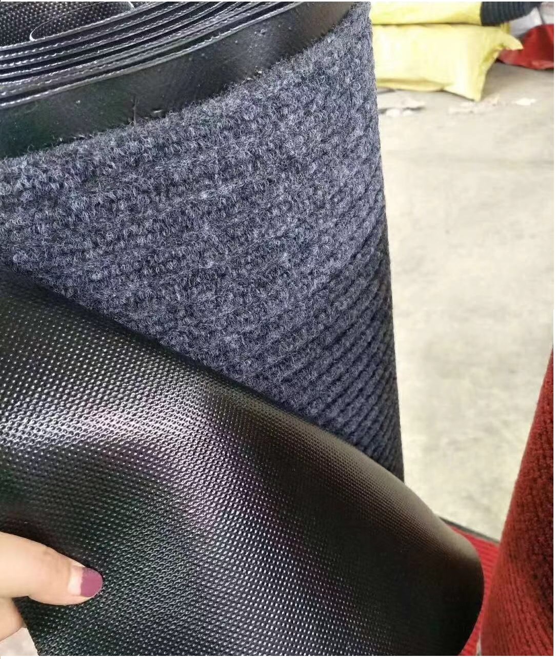 双条纹块毯卷材干燥垫压边欢迎光临地毯脚垫PVC防滑吸水浴室地垫详情19
