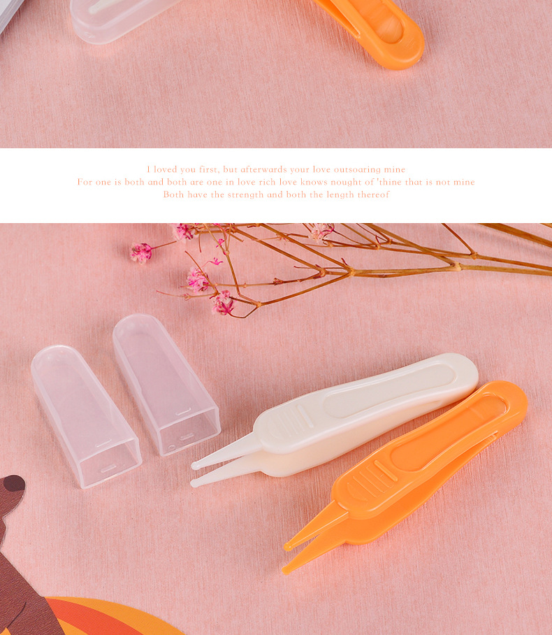 新起点洗护用品 婴儿鼻屎夹 宝宝日常护理清洁镊子圆头夹子详情16