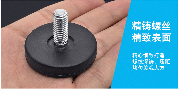 Cross-border manufacturer wholesale load-bearing, silent and anti-slip furniture foot pad screws fixed base adjustable foot pad bolts pic 17
