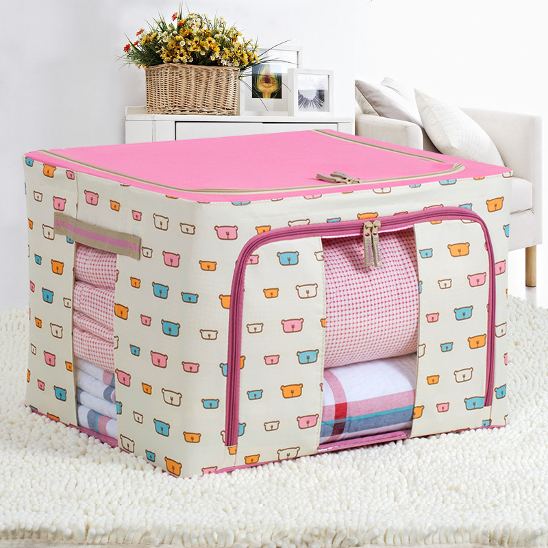 牛津布收纳箱大号可折叠收纳盒装衣被子玩具超大整理箱批发储物详情34