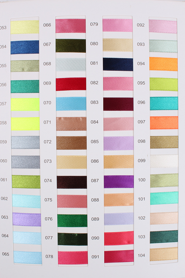 Dingxin Ribbons Wholesale: 4cm rolled edge polyester colored satin ribbons, DIY accessories, flowers, gifts, cake packaging ribbons pic 28