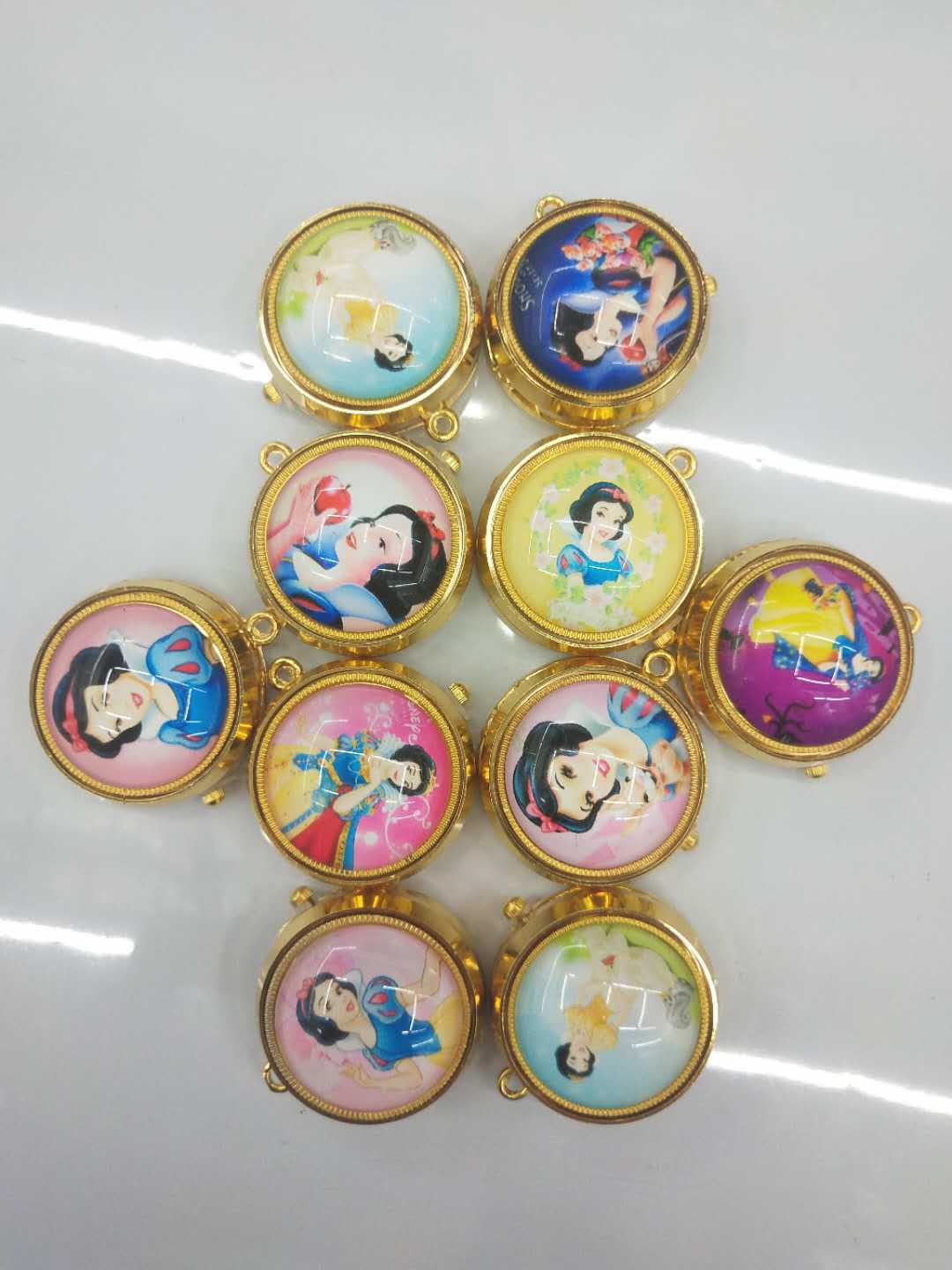 Wholesale of golden rotating anime cartoon wall watch gyroscope rotating pocket watch pic 9