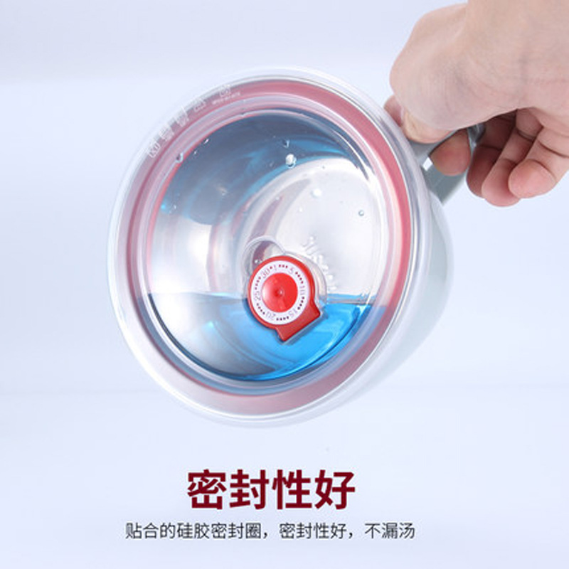 Creative 304 stainless steel instant noodle bowl, anti-scald instant noodle cup, insulated lunch box with handle, student cafeteria food preservation box pic 16