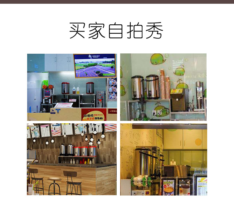 Wholesale of Lianmei commercial 304 stainless steel milk tea buckets, insulated buckets, double-layer plastic coffee soy milk buckets and breakfast buckets pic 15