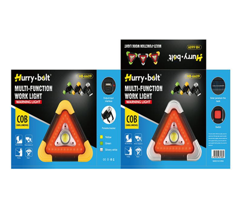 Cross-border dry battery LED traffic warning lights, construction signal lights, portable COB work lights, and car emergency lights pic 8