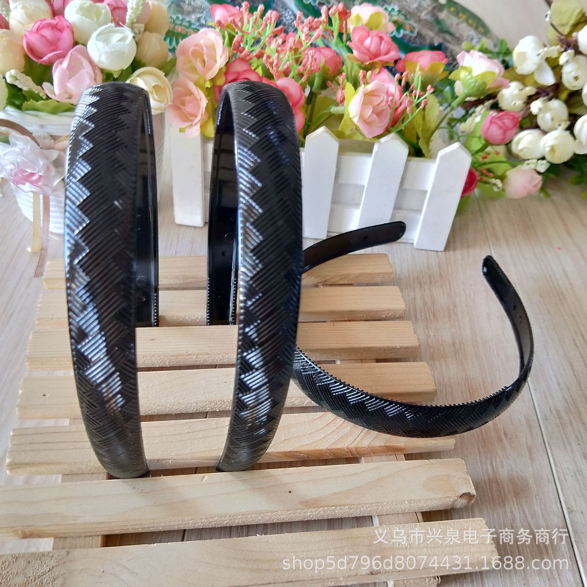【1-9 Zones 】【 Black Patterned Hair Clips 】20 yuan per pack, one-yuan hair band, black hair band, hair band, patterned headband, one-yuan and two-yuan accessories wholesale pic 2