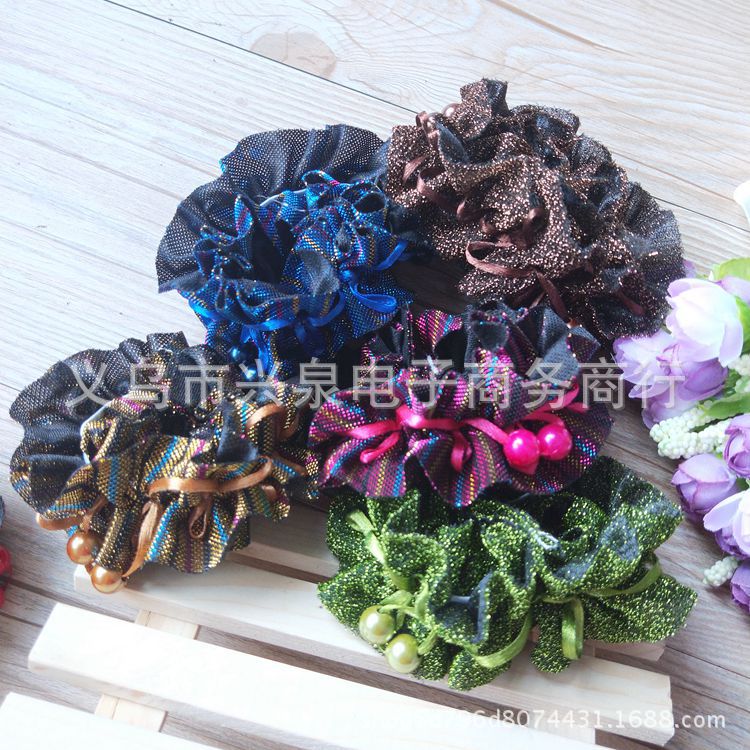 【1-7 Zones 】 Wide lace hair bands 20 yuan per pack, wholesale lace hair bands, hair ties, hair accessories, small commodities in Yiwu pic 7