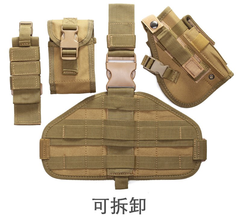 Escape way outdoor CS camuflaje combo shooter funda protectora tornado leggings cargador funda de bolsa funda táctica quick draw pic 11