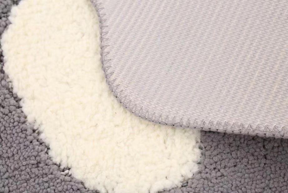 Factory direct sales of new anti-slip floor MATS with foot shapes, super-fine multi-color TPR bottom bathroom footprint door MATS wholesale pic 2