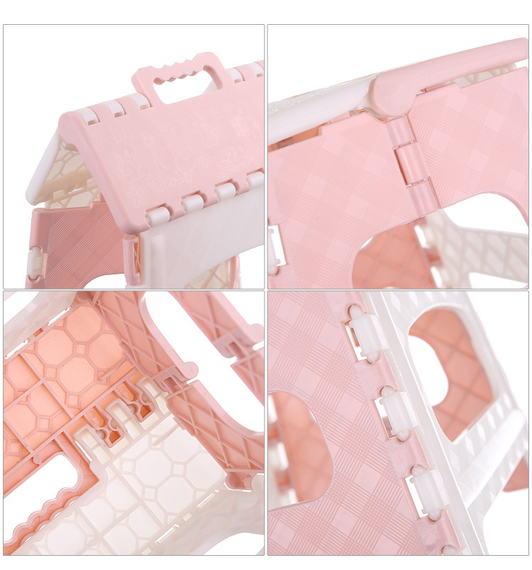 加厚塑料凳子 露营折叠凳 便携式提手凳子 小凳子手提凳150kg详情11