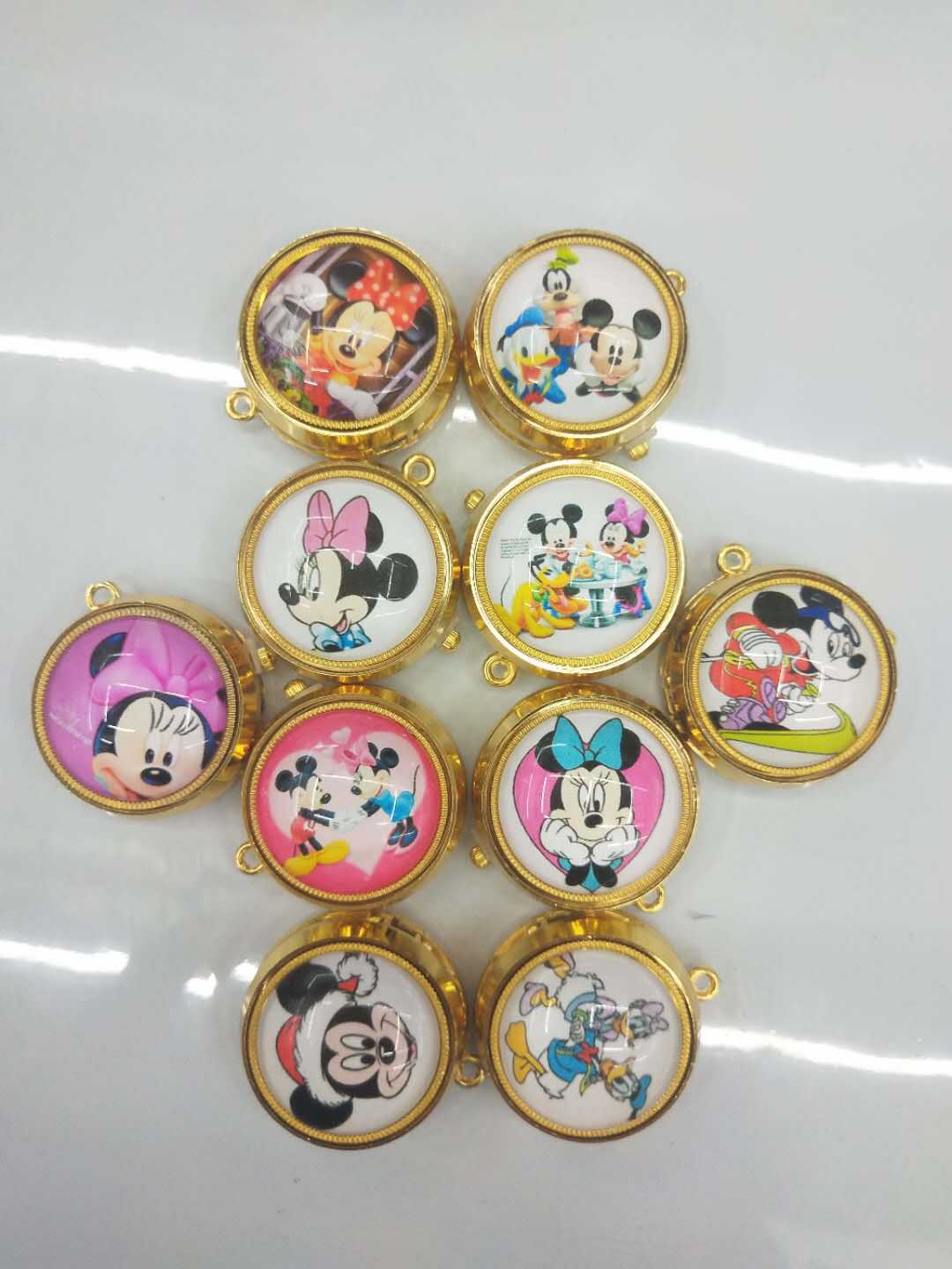 Wholesale of golden rotating anime cartoon wall watch gyroscope rotating pocket watch pic 15