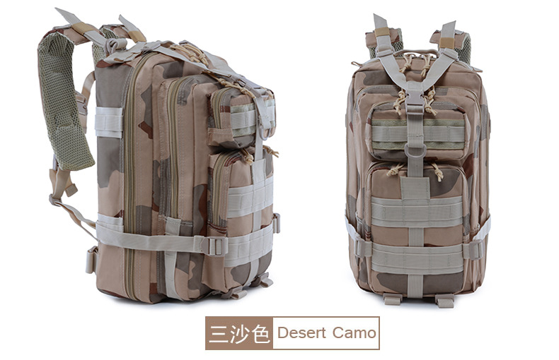 Yitu Tactical Camouflage Bag Outdoor Camping Backpack Double-Shoulder Military Enthusiast Bag New Upgraded Version 3P Backpack wholesale pic 23