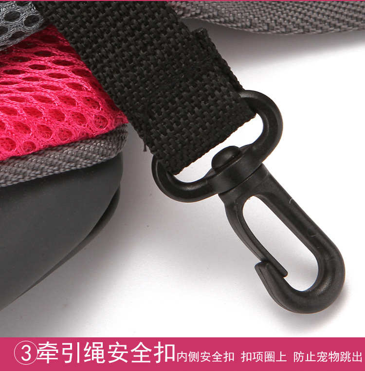 Pet bags, portable crossbody single-shoulder bags for cat and dog travel, breathable mesh pet backpacks, direct sales of pet supplies pic 13