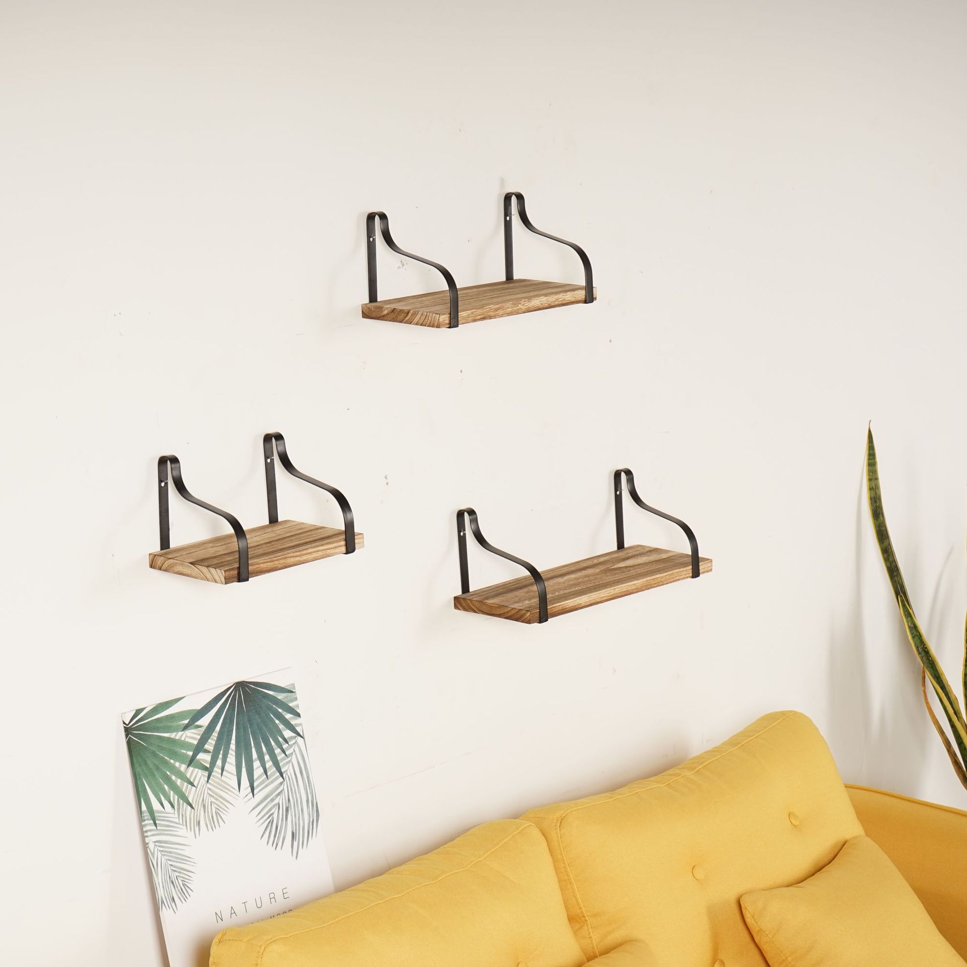 In-stock suspended storage racks, wall-mounted storage racks, ironwork storage racks, pine layer racks, Amazon cross-border super factory pic 27