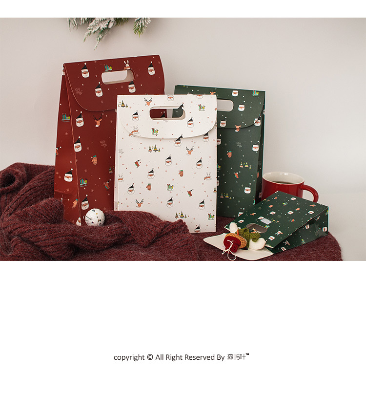 Senyu Ye Christmas Gift Box, Candy Box, gift Candy bag, hand-held flip-top souvenir box bag pic 19