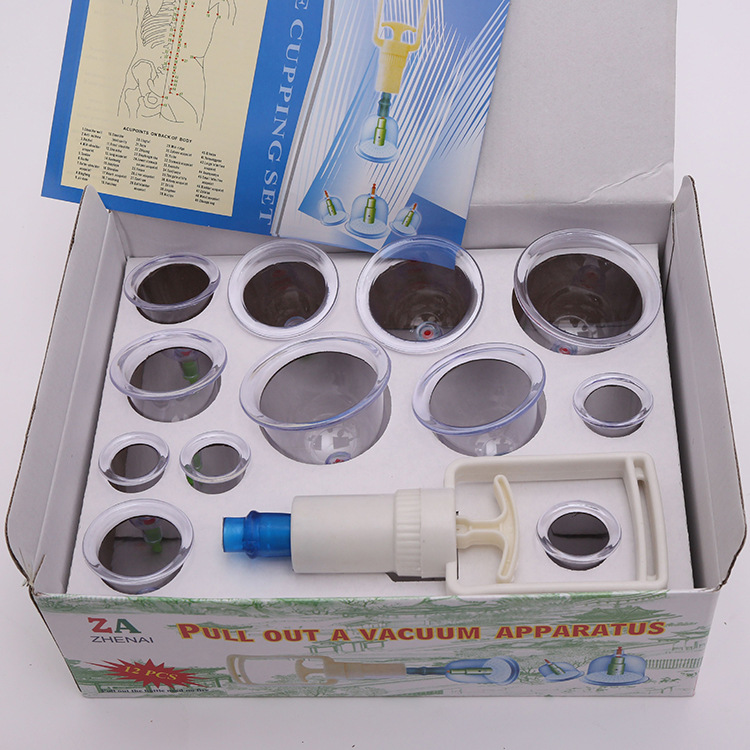 Cupping device manufacturer direct sales, 12 cups of vacuum cupping device, paper inch cupping device, anti-drop and durable English version pic 2