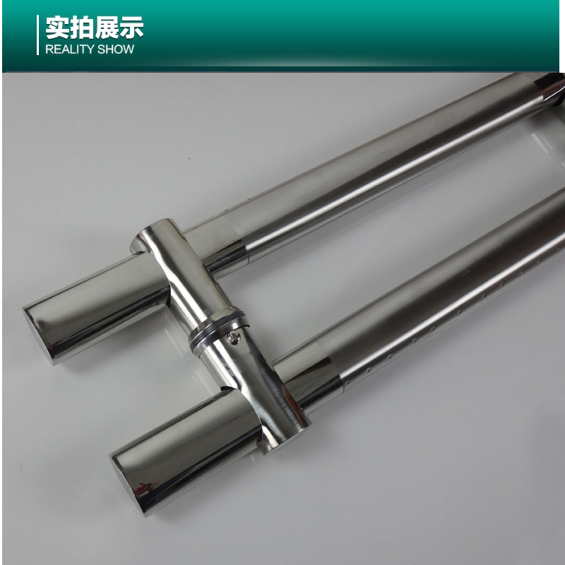 Thickened stainless steel tempered glass door handle, glass door handle handrail, large door handle hole distance adjustable handle pic 8