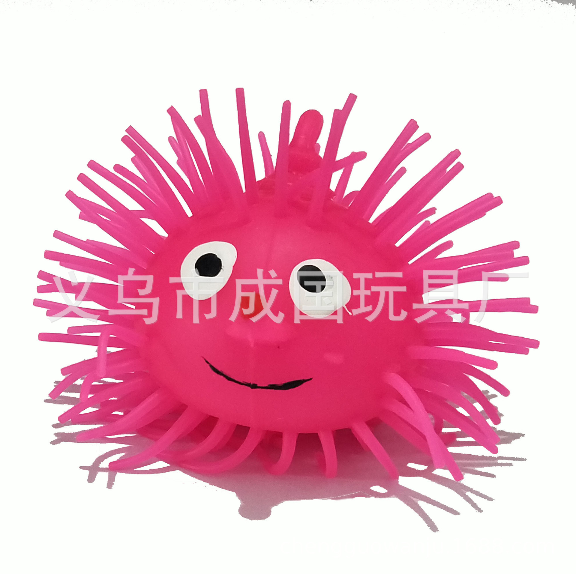 厂家供应3号笑脸闪光毛毛球tpr环保材质地摊广场地推小学幼儿园详情5