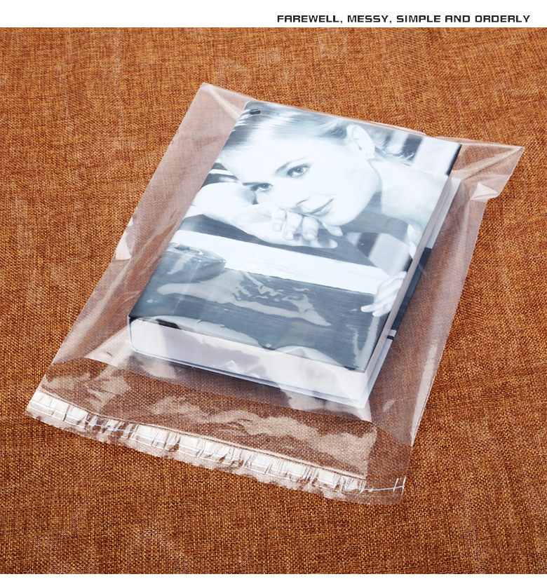 Wholesale pe bags, transparent clothing packaging bags, warning words, high-pressure soft plastic bags, self-adhesive bags pic 325