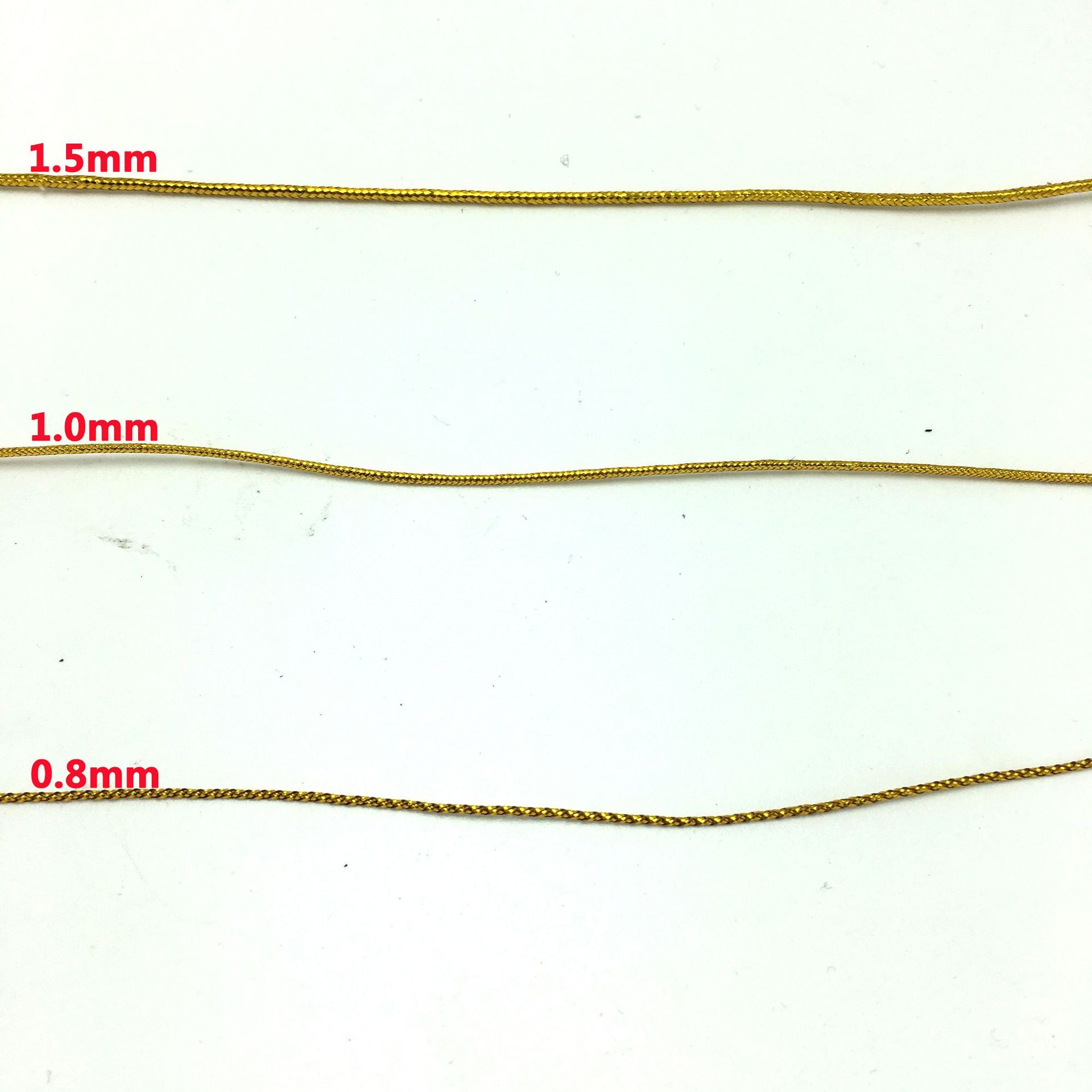 0.8mm/1.0mm/1.5mm金银丝线贺卡请柬包装吊牌绳装饰银线无弹力详情15