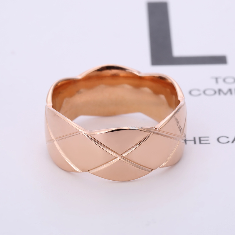 欧美爆款异形饰品切割波浪边批花菱形不锈钢钛钢精美戒指厂家直供详情7