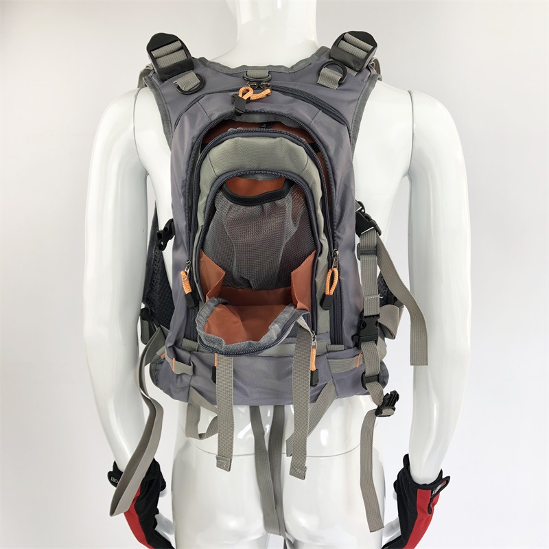 Fishing vest + life jacket + backpack, multi-functional life jacket, fly fishing backpack with multiple pockets pic 28