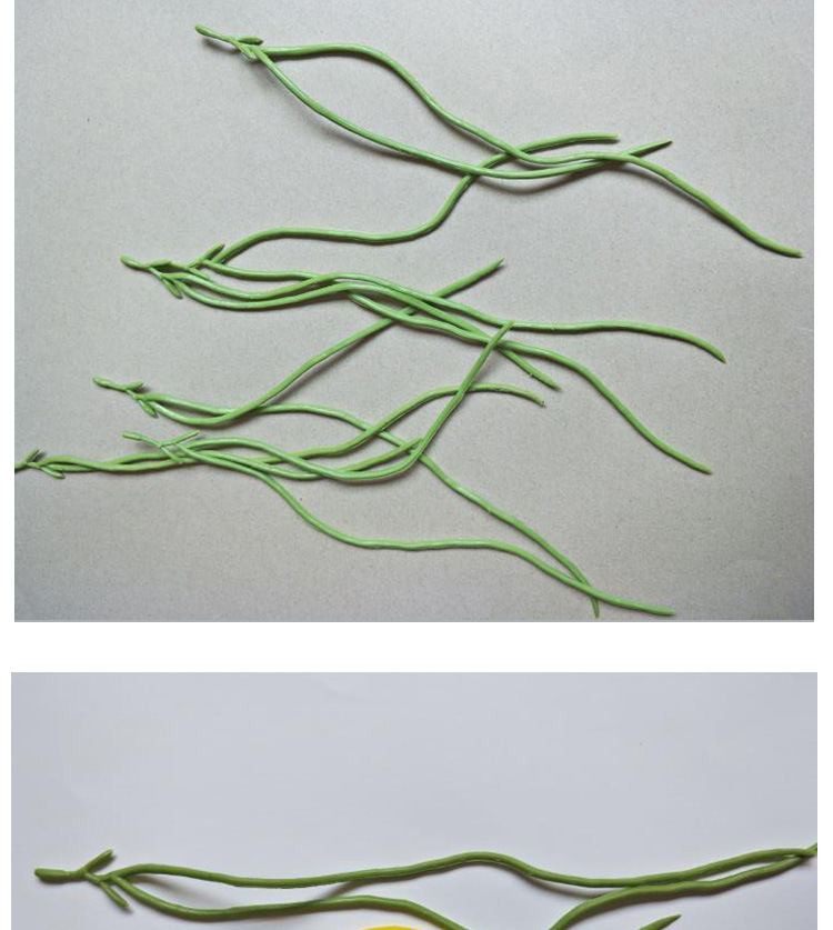 厂家供应仿真植物长豆配件花店装饰手捧花原材料批发婚庆用仿真枝叶园艺装饰用品详情7