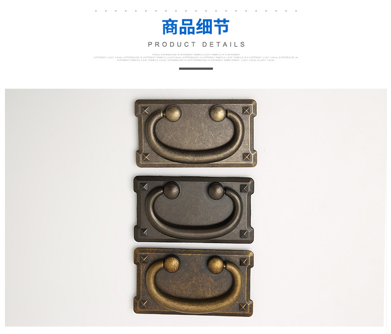 Long-term stock of four-sided handles for American-style antique furniture, hardware handles, zinc alloy cabinet drawer handles pic 8