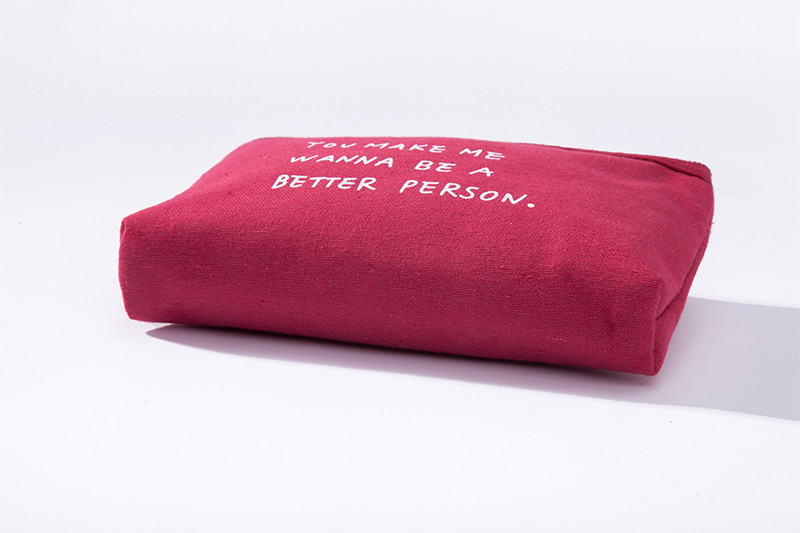 多功能帆布卡包钥匙包手机包洗漱包化妆收纳包字母布艺拉链零钱包详情10