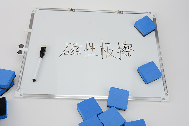 Magnetic 5*5 square EVA felt cloth for children, wavy and easy-to-clean magnetic white board eraser pic 7