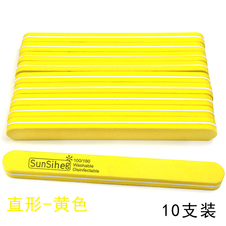 NAIL FILE: Cross-border nail art high-elasticity sponge file strip, straight double-sided polishing strip, polishing nail surface, water-washed rubbing strip pic 7