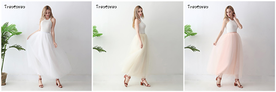 European and American mid-length tulle skirt, tutu skirt for adults, tulle skirt for balls, tulle skirt for women pic 6