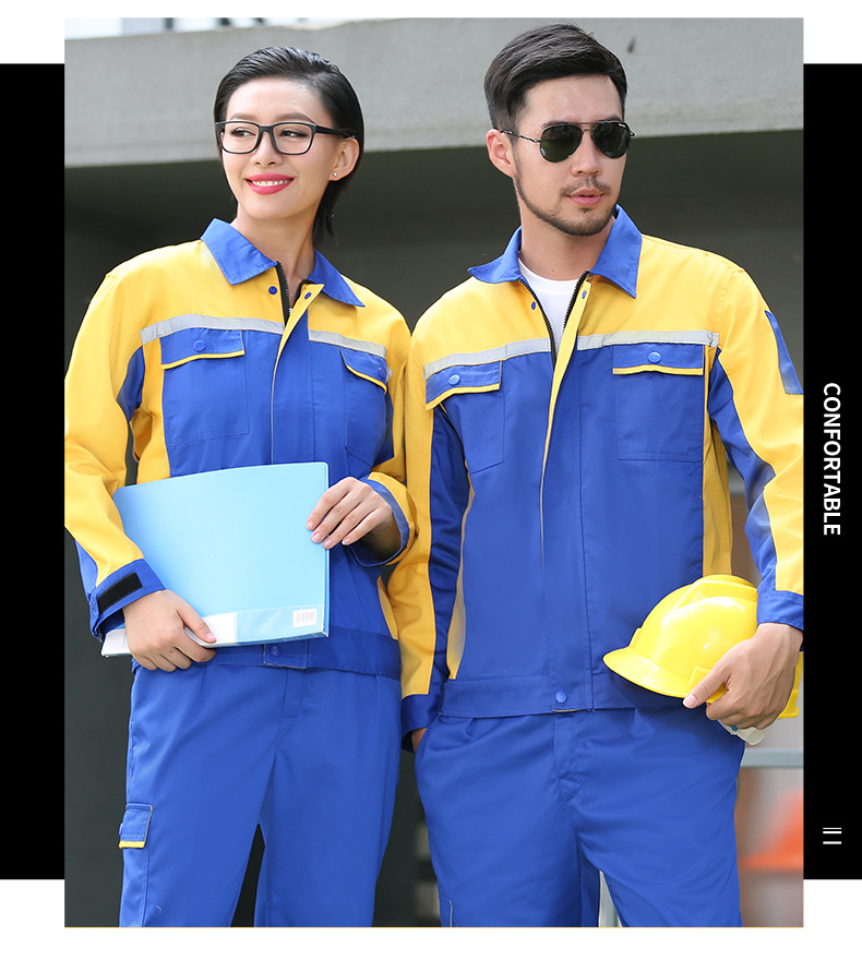 工作服套装男耐磨春秋季长袖劳保服汽修工作服机修维修厂服工装详情22