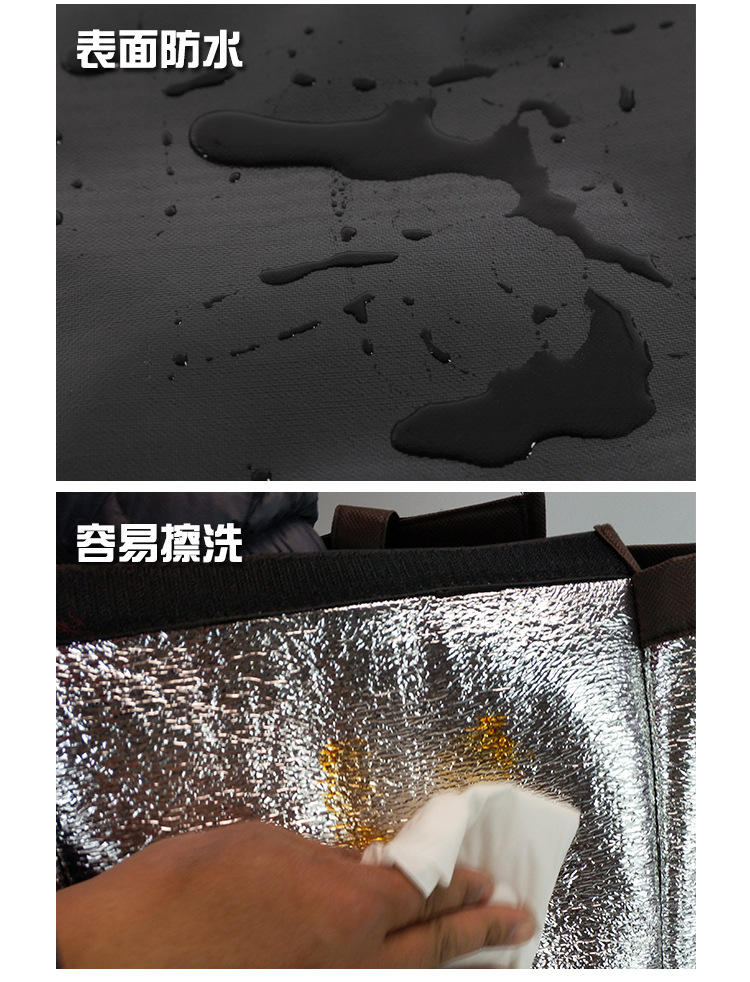 Waterproof coated hand-held 6-inch, 8-inch, 10-inch, 12-inch champagne gold birthday cake refrigerated and insulated bags in stock for wholesale pic 15