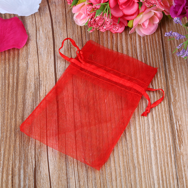 大量供应现货素色纱袋7*9CM 首饰袋批发 二十多种颜色可选详情20