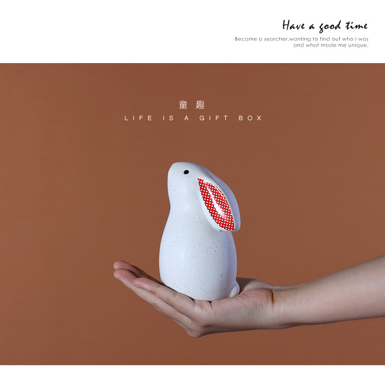 可爱兔子小摆件ins北欧风格装饰品森系文艺小清新桌面摆饰品批发详情10