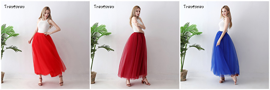 European and American mid-length tulle skirt, tutu skirt for adults, tulle skirt for balls, tulle skirt for women pic 4