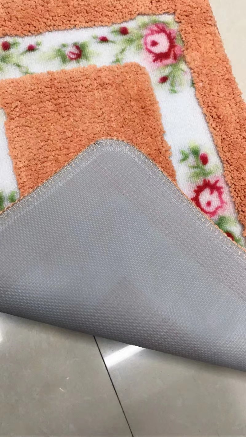 田园玫瑰进门地垫卧室门厅脚垫浴室门垫防滑垫子吸水地毯详情7