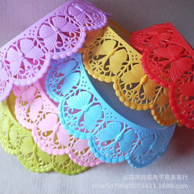 【 Districts 3-7 】 Butterfly-shaped hollowed-out fruit plates 540 yuan per box, wholesale supply for general merchandise. Lace fruit plates, hollowed-out fruit baskets, snack and candy plates, wholesale supply for 1 yuan pic 3