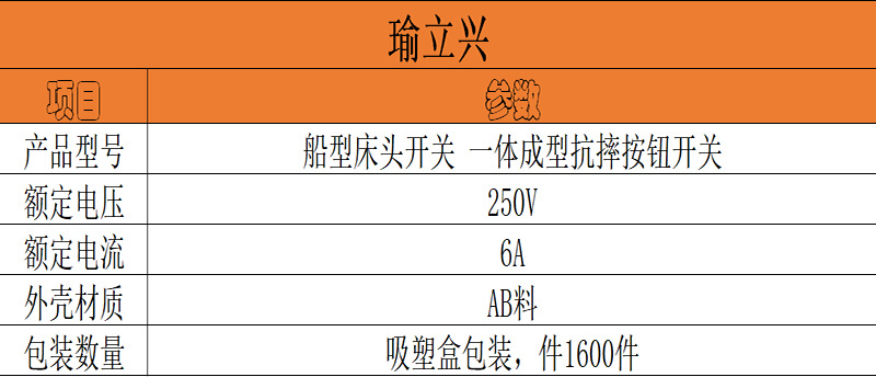 线上绿色床头开关船型开关按钮小家电翘板开关船形电源开关厂家详情1