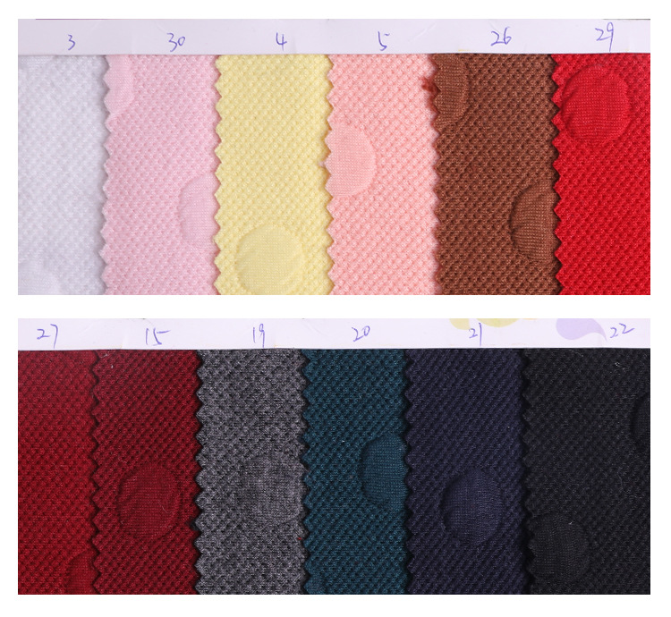 提花空气层夹棉有机全涤面料秋冬加厚儿童睡衣婴童面料详情8