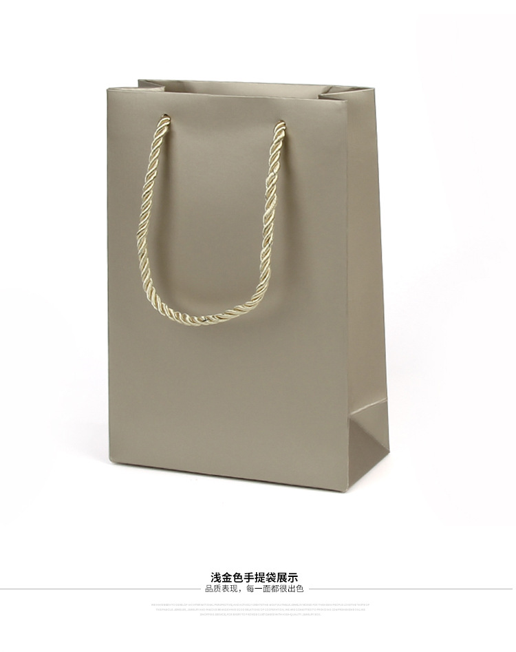 简约珠宝手提袋首饰袋特种纸饰品手提袋子厂家礼品包装袋定制LOGO详情12