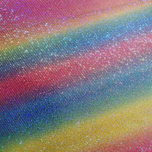 In-stock ins seven-color holographic laser fingerprint embossed gold-embossed fabric, knitted fabric, toy decoration, stage setting, background setting pic 2