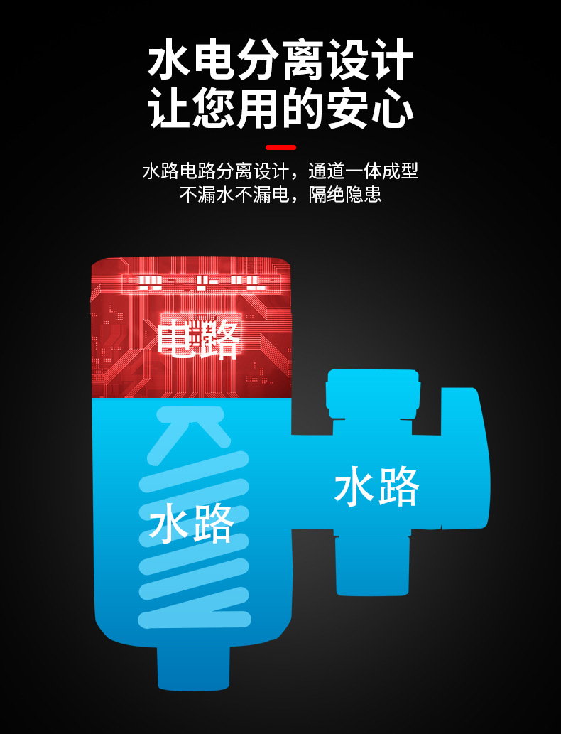 The connection type of electric hot water faucet without installation heats up quickly. The instant hot water faucet is directly supplied by the small kitchen water heater manufacturer pic 9