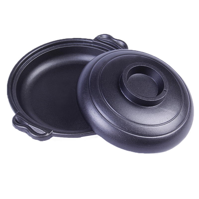 酒店用品欧式双耳浅煲汤锅多功能不粘锅欧式浅汤锅批发详情6