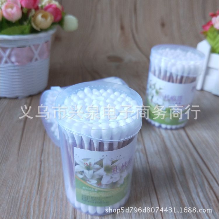 【1-8 Zones 】 Cylindrical cotton swabs 12 sets 240 yuan per box, bucket-packed cotton swabs, disposable double-headed daily-use cotton swabs, box-packed cotton swabs wholesale one yuan pic 7