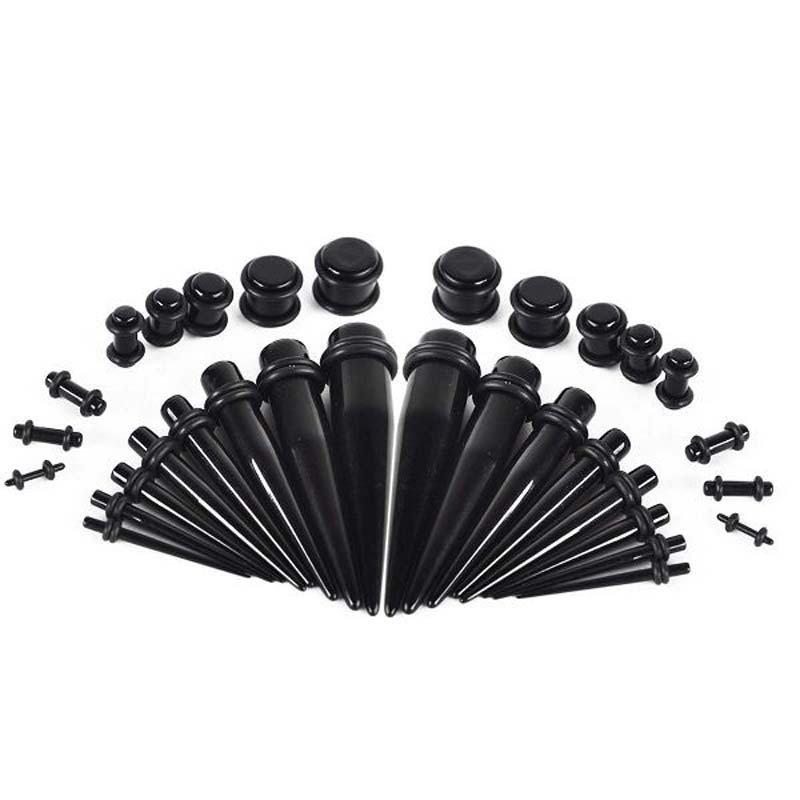 Factory direct sales acrylic pointed conical auricle ear expander set, human piercing accessories, 36 UV segments per pack, ear expander pic 3