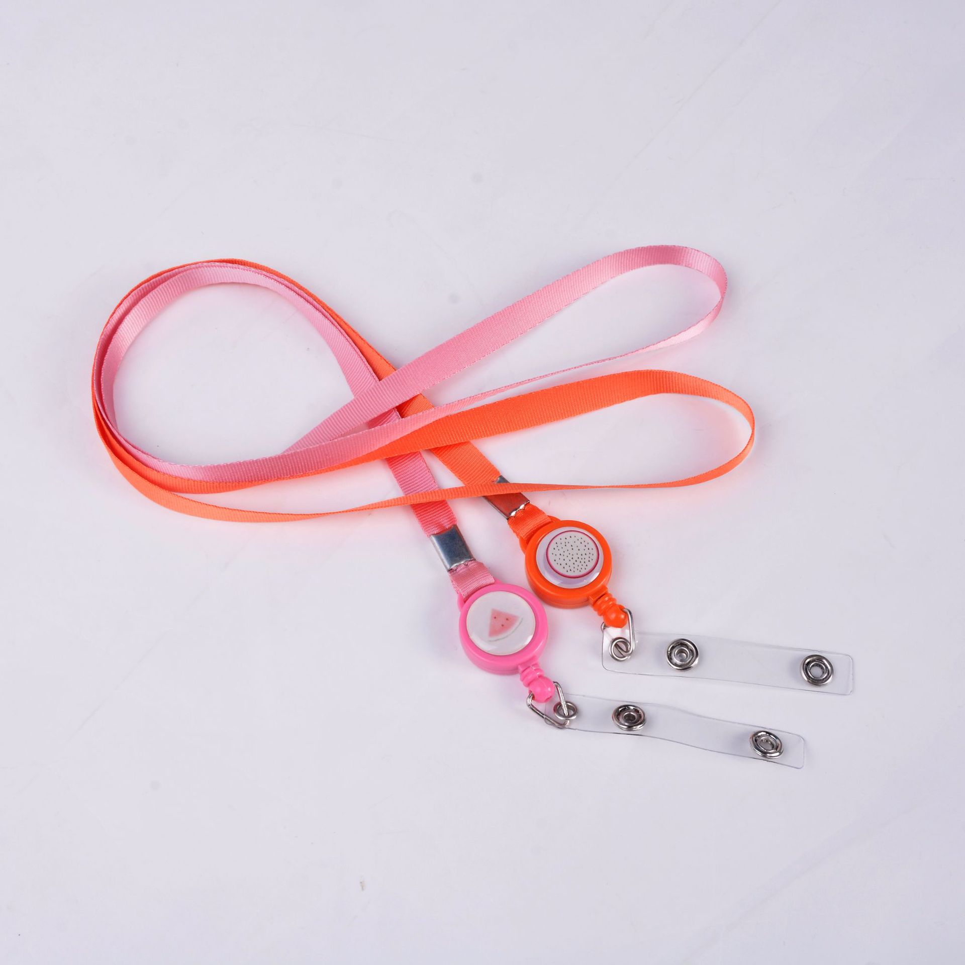 Cute telescopic Korean rope, student card hanging rope, easy-pull buckle, small and clear, bus card protective cover, long rope pic 7