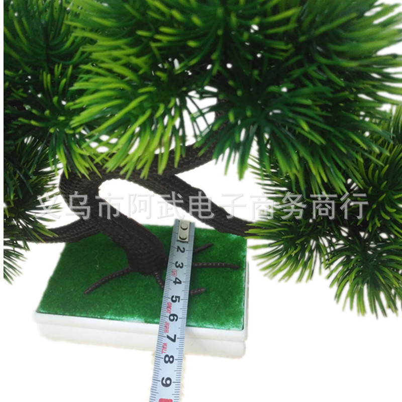 Artificial plant bonsai, welcoming pine, high-fidelity decorative items, home living room, pastoral classical photography, flower art, green plants pic 4
