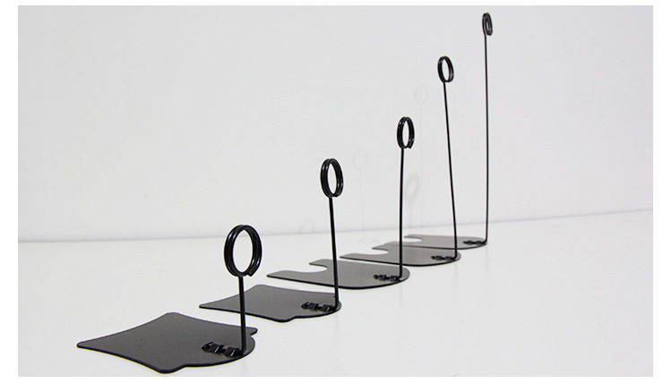 Stainless steel label clamps, hardware clamps, metal advertising clamps, bread product price tag clamps, POP price tag clamps, wholesale baking exhibition stand price base, fruit store product indication stand, dessert counter display fixed accessories pic 15